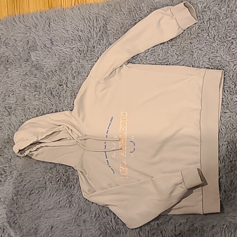 Women's tan H&M hoodoe, long sleeve, size medium